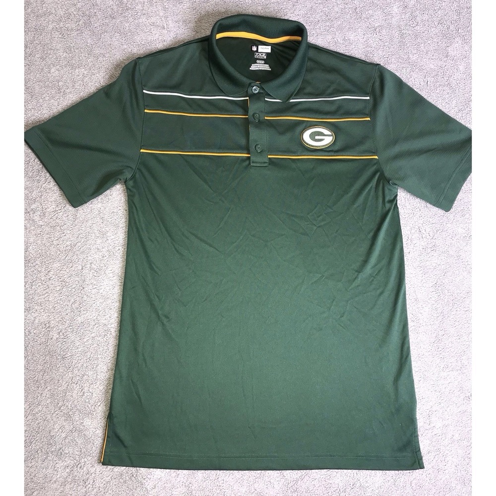 NFL Team Apparel Green Bay Packers TX3 Golf Polo Shirt Mens Medium